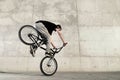 Young BMX bicycle rider Royalty Free Stock Photo