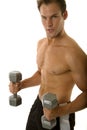 Young body builder male exercising Royalty Free Stock Photo