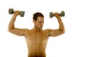 Young body builder male exercising Royalty Free Stock Photo