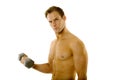 Young body builder male exercising Royalty Free Stock Photo