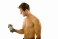 Young body builder male exercising Royalty Free Stock Photo