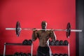 Young Bodybuilder doing weightlifting Royalty Free Stock Photo