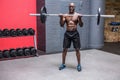 Young Bodybuilder doing weightlifting Royalty Free Stock Photo