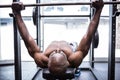 Young Bodybuilder doing weightlifting Royalty Free Stock Photo