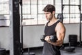 Young Bodybuilder doing weightlifting Royalty Free Stock Photo