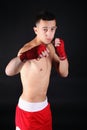Young Boxer fighter Royalty Free Stock Photo