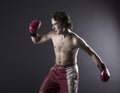 Young Boxer fighter Royalty Free Stock Photo