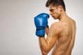 Young Boxer ready to fight. Royalty Free Stock Photo