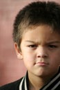 Young Boy Angry Royalty Free Stock Photo