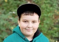 Young boy in a baseball cap Royalty Free Stock Photo