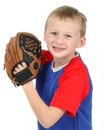 Young Boy with Baseball Glove Royalty Free Stock Photo