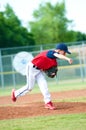 Young boy baseball pitcher Royalty Free Stock Photo