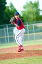 Young boy baseball pitcher Royalty Free Stock Photo