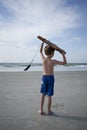 Young Boy at the Beach Royalty Free Stock Photo