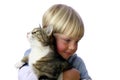 Young Boy with cat