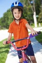 Young Boy Child Cycling on His Bicycle