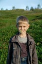 Young boy with daisy Royalty Free Stock Photo