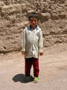 Young boy in desert town, Iran