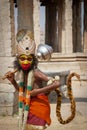 Young boy dressing as Hanuman