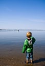 Young boy at Fishing Lake Royalty Free Stock Photo