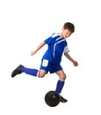 A young boy football player Royalty Free Stock Photo