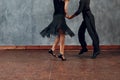 Young boy and girl dancing ballroom dance Jive Royalty Free Stock Photo