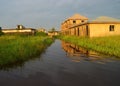The flooded Area of iba Ojo community of lagos