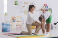 Young boy in gymnastic costume Royalty Free Stock Photo