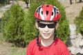 Young boy in helmet Royalty Free Stock Photo