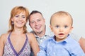 Young boy with his parents in the background Royalty Free Stock Photo