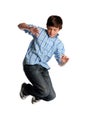 Young Boy Jumping Royalty Free Stock Photo