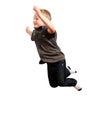 Young Boy Jumping Royalty Free Stock Photo