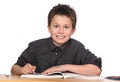 Young boy learning Royalty Free Stock Photo