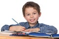 Young boy learning Royalty Free Stock Photo