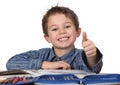 Young boy learning Royalty Free Stock Photo