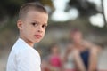 Young boy looking Royalty Free Stock Photo