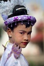 Young boy at novice ceremony, Myanmar