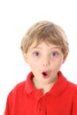 Young boy oops expression Royalty Free Stock Photo