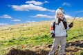 Young Boy Outside Royalty Free Stock Photo