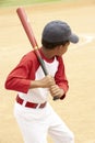 Young Boy Playing Baseball