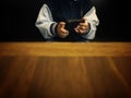 Young boy playing cell phone while dinner Royalty Free Stock Photo