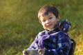 Young boy playing Royalty Free Stock Photo