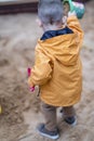 Young Boy Playing in Sand Box Royalty Free Stock Photo