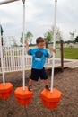 Young Boy on Playscape