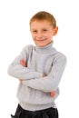 Young Boy Portrait. Front View. Royalty Free Stock Photo