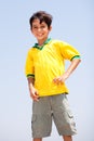 Young Boy posing to the camera Royalty Free Stock Photo