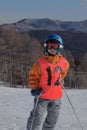 Young boy ready for ski school