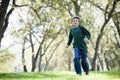 Young Boy Running Royalty Free Stock Photo