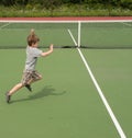 Young boy running Royalty Free Stock Photo