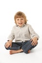 Young Boy Sitting Royalty Free Stock Photo
